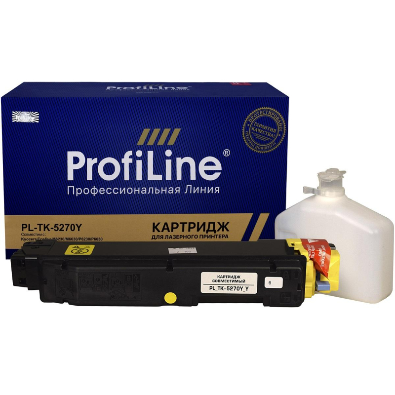Тонер-картридж ProfiLine TK-5270Y жел. для Kyocera P6230/6630 - фото 1