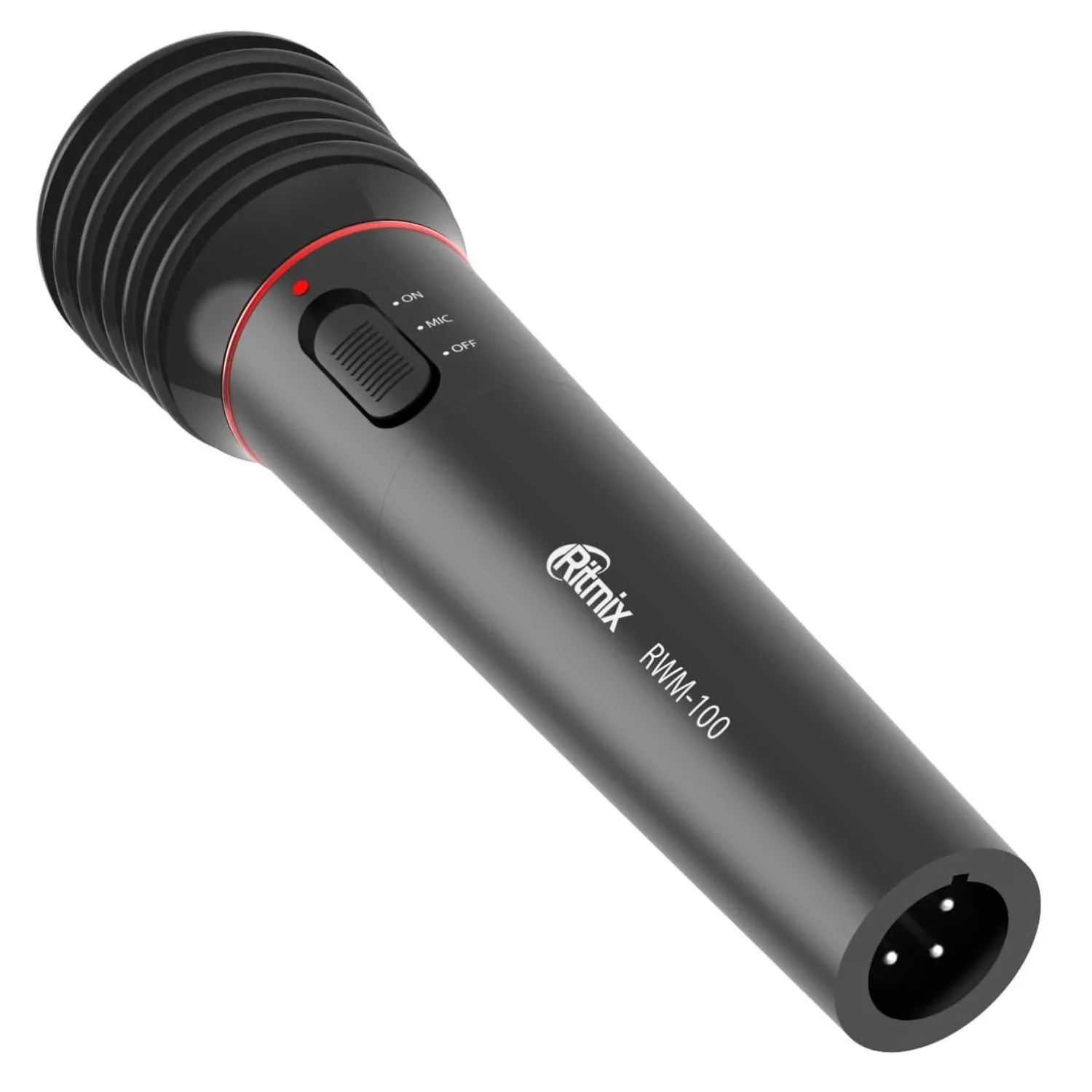 Микрофон RITMIX RWM-100 black, проводн/беспроводн, XLR-Jack 6.3, кабель 3м - фото 1
