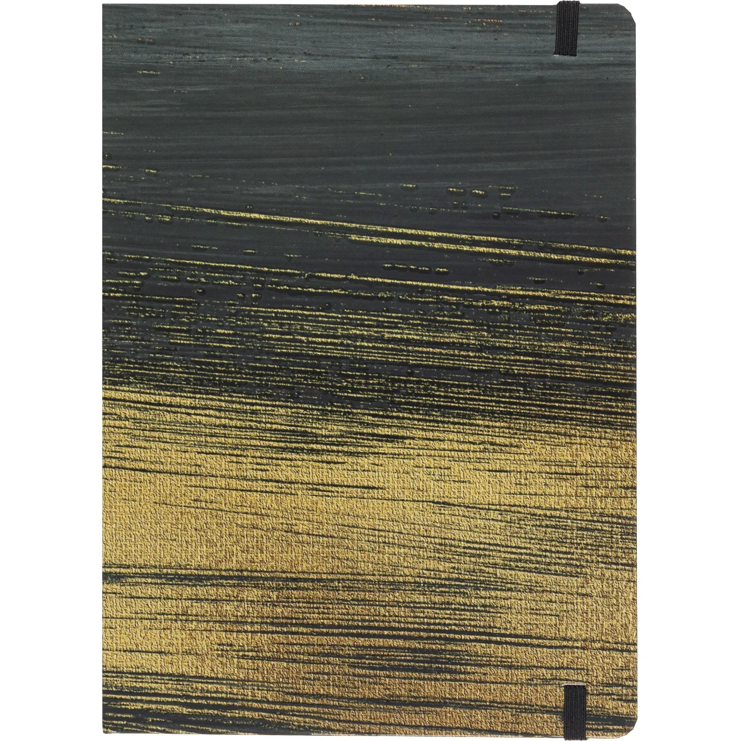 Блокнот Gold Collection А5 96л,клетка,картон,сшивка,резинка,черный - фото 10