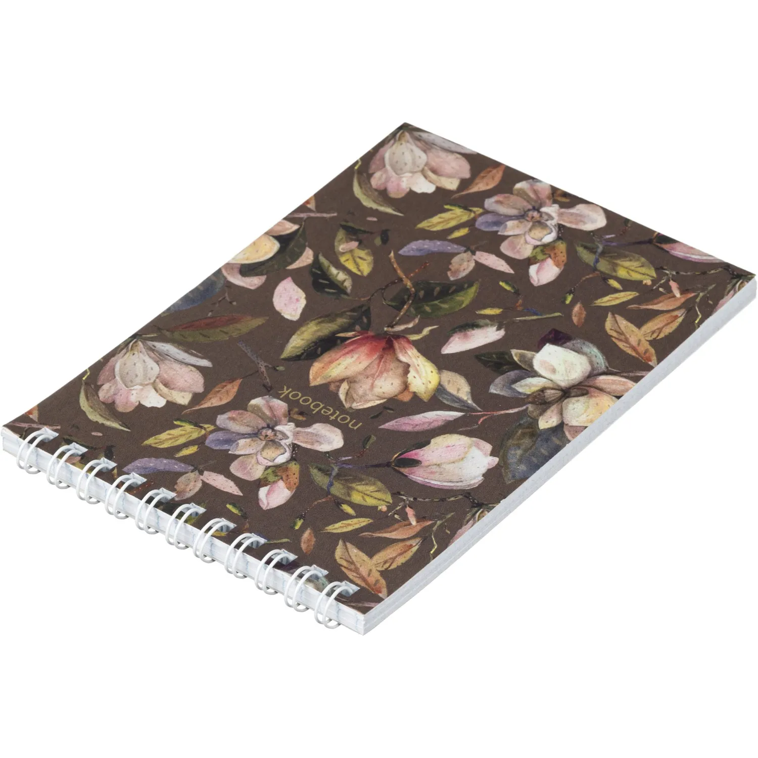 Блокнот Принты А6 60л, клетка, обл. мел. картон, спираль,Цветы - фото 4