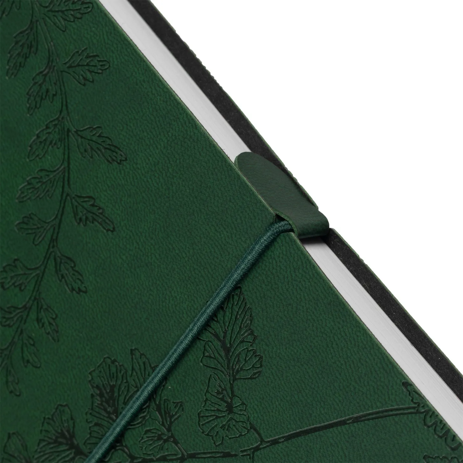 Блокнот Папоротники А5, 128л, клетка, обложка экокожа, с резинкой - фото 10