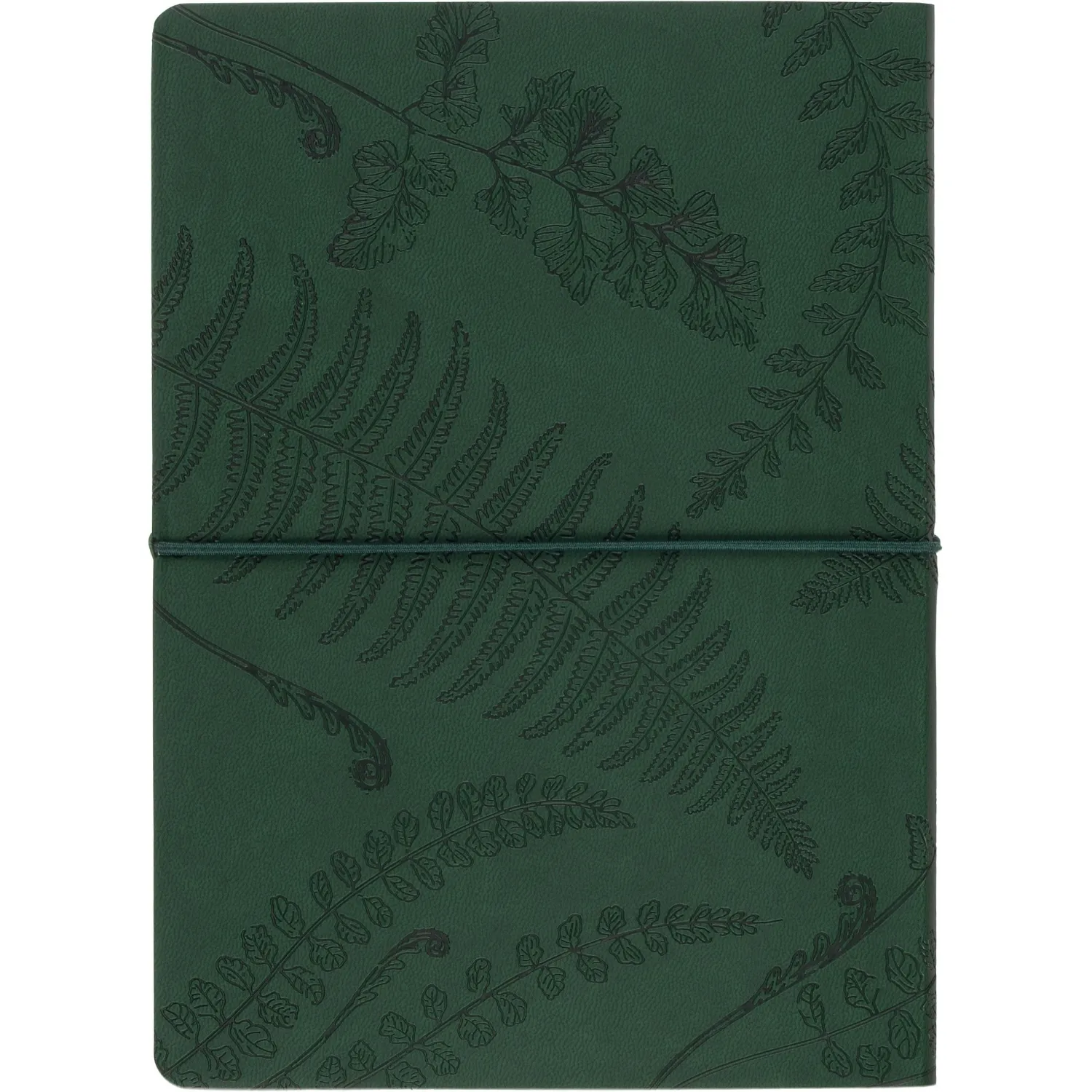 Блокнот Папоротники А5, 128л, клетка, обложка экокожа, с резинкой - фото 11