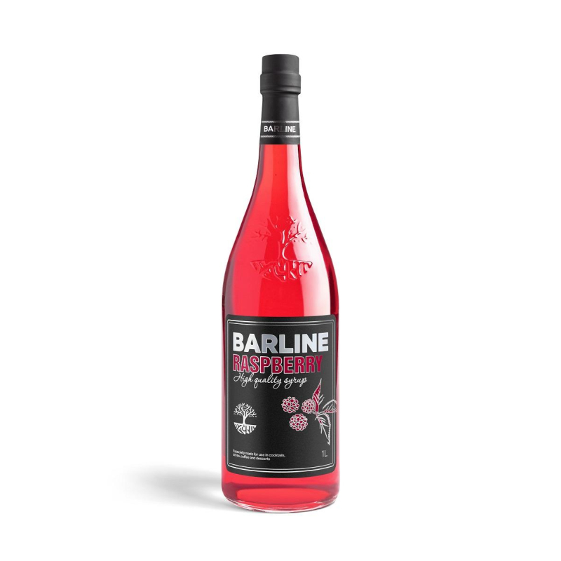 Сироп BARLINE Малина сироп 1,0 л  стекло 2002-55-С - фото 1