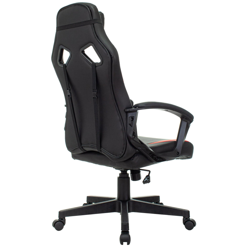 Кресло VB_Echair Easy Game-906 TPU кожзам черный/красный пластик - фото 4