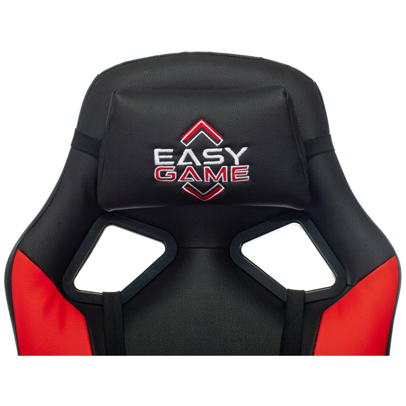 Кресло VB_Echair Easy Game-906 TPU кожзам черный/красный пластик - фото 8