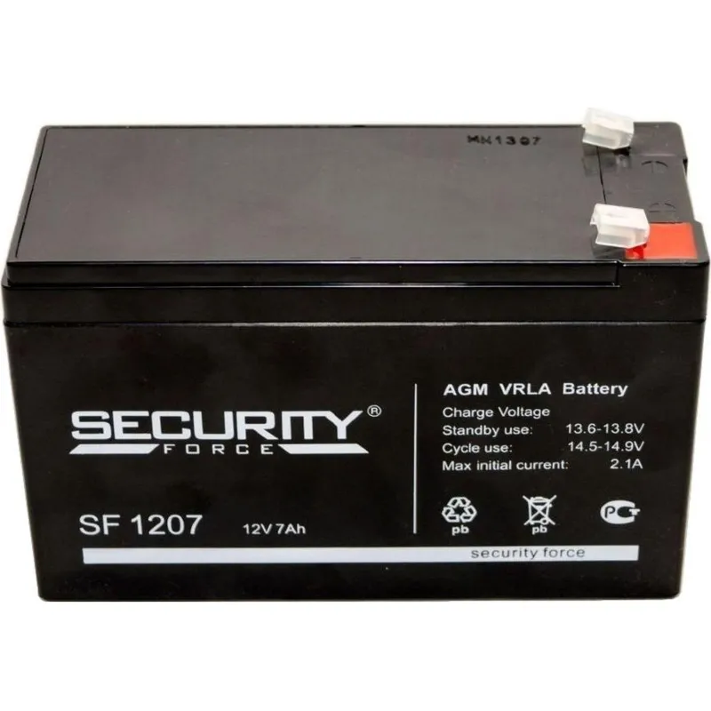 Батарея для ИБП Security Force SF 1207 12 В 7 Ач - фото 2