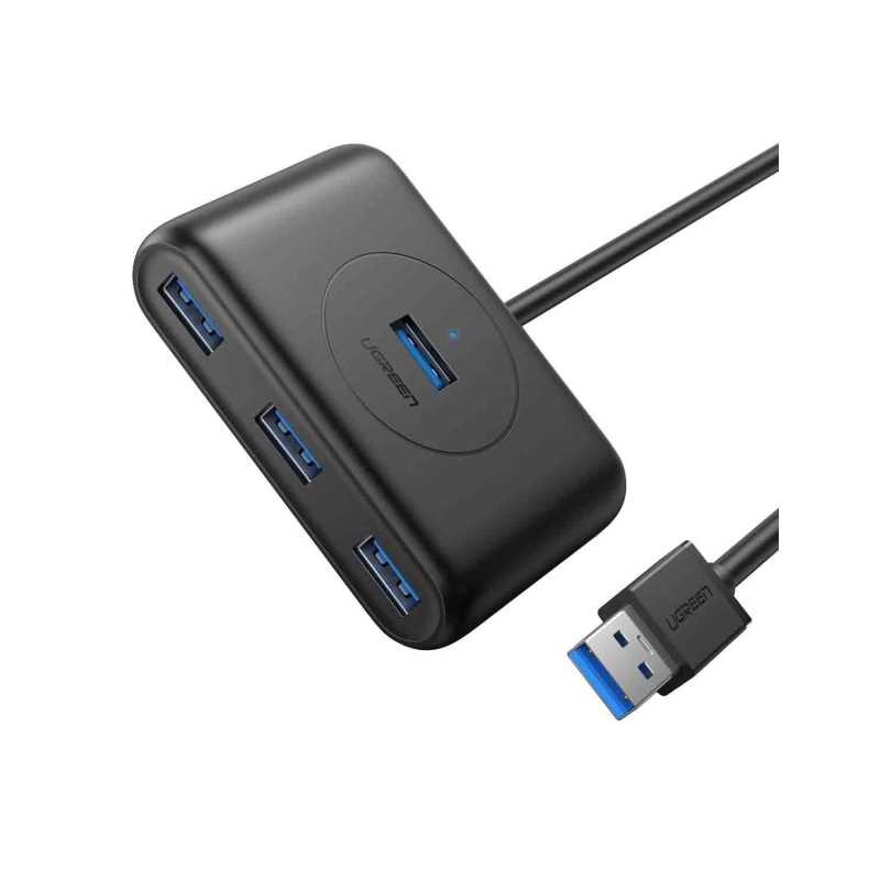 Разветвитель USB UGREEN  4 х USB 3.0, 1 м, цвет черный (20291) - фото 1