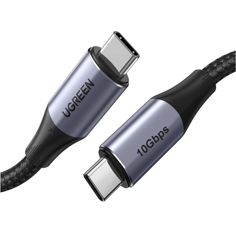 Кабель UGREEN для зарядки и передачи данных USB C 3.1 Gen 2 5A, 1 м (80150) - фото 1
