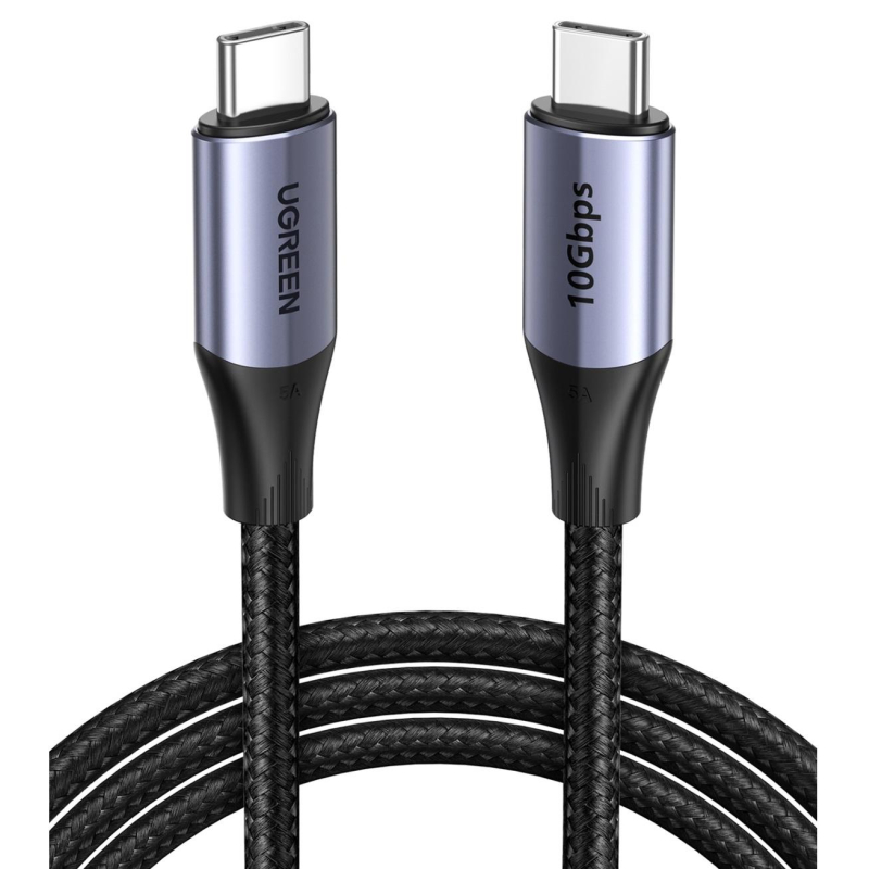 Кабель UGREEN для зарядки и передачи данных USB C 3.1 Gen 2 5A, 1 м (80150) - фото 2