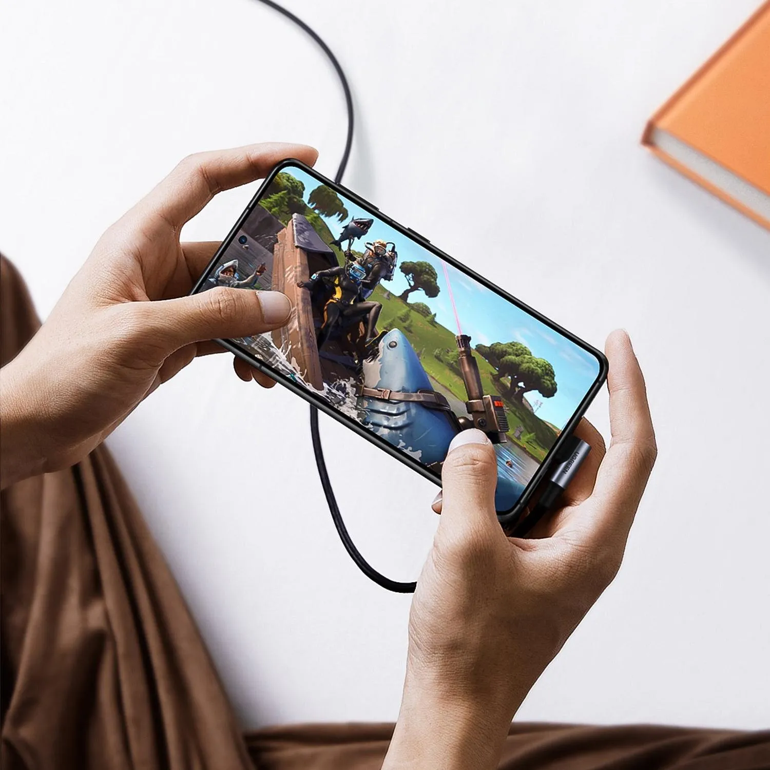 Кабель UGREEN  90° угловой USB C 2.0 - USB C 2.0 5A, 2 м (70645) - фото 3