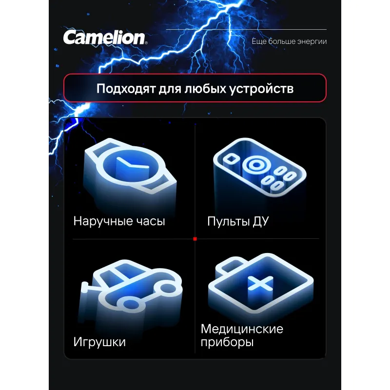 Батарейка Camelion CR2032 BL-5 (с, батарейка литиевая,3V)  5шт в упаковке - фото 5