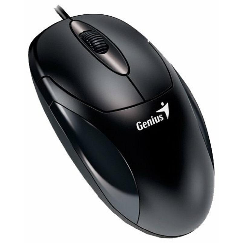 Мышь компьютерная Genius Xscroll V3, оптическая, 1000 DPI, 1.5 м, черный - фото 1