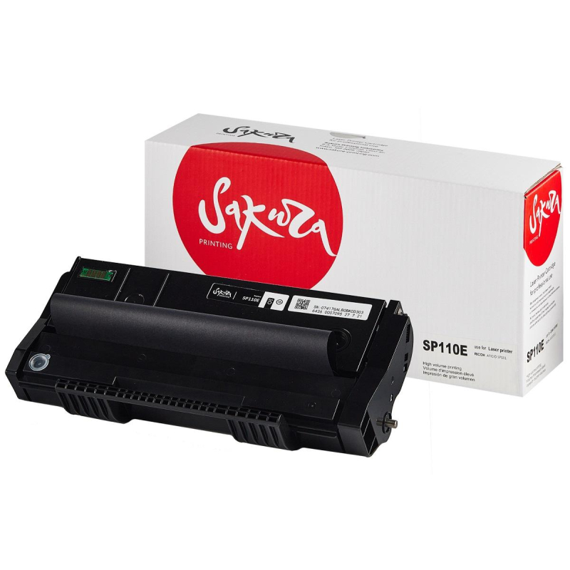 Картридж лазерный SAKURA SP110 E чер. для Ricoh SP 111, SP 111SU, SP 111S - фото 1
