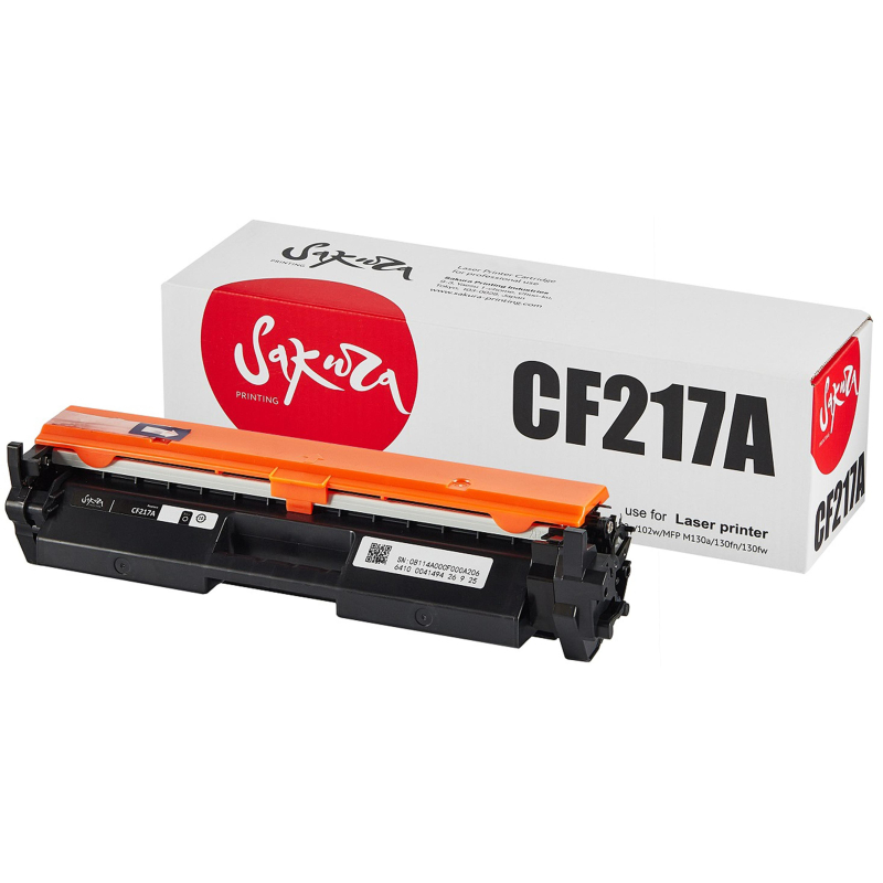 Картридж лазерный SAKURA CF217A чер. для HP LJP M102/ MFP M130 - фото 1