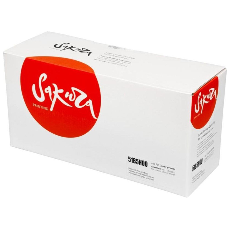 Картридж лазерный SAKURA 51B5H00 чер. для Lexmark MS417dn/ MS517dn/ MS617dn - фото 2