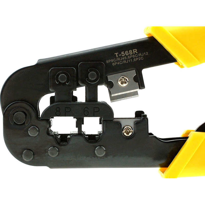 Инструмент Cablexpert T-568R, обжимной с фикс(8p8c,6p6c,6p4c,6p2c)(T-568R) - фото 2