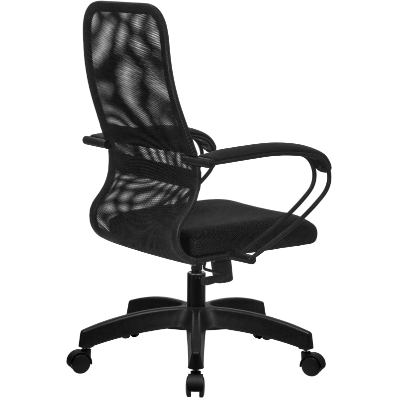Кресло MT_EChair SU-C-8 сетка/ткань черный подл.130/осн.001 - фото 3