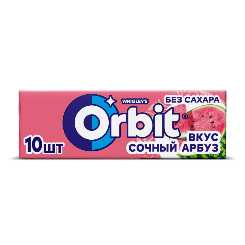 Жевательная резинка Orbit Сочный арбуз без сахара, 13,6гх30шт/уп - фото 2