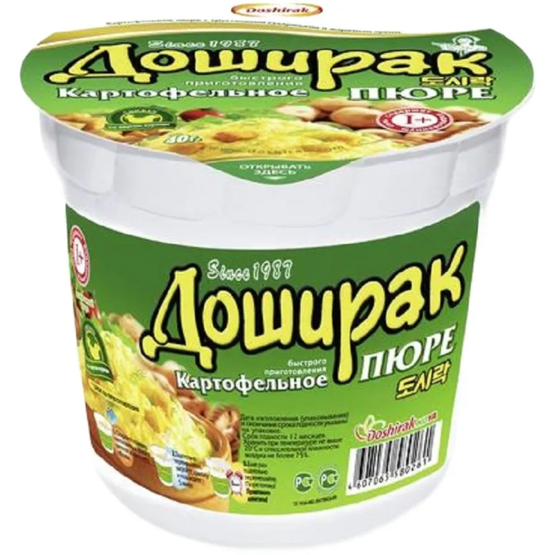 Картофельное пюре Доширак с курицей, 24штx40г - фото 1