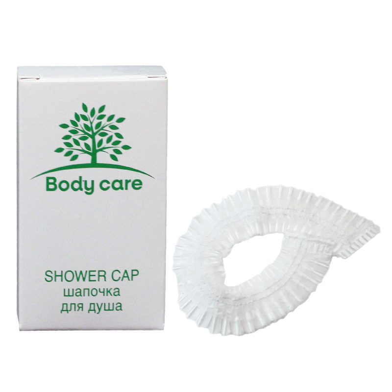 Шапочка для душа Luscan Body care картон, 250шт/уп - фото 1