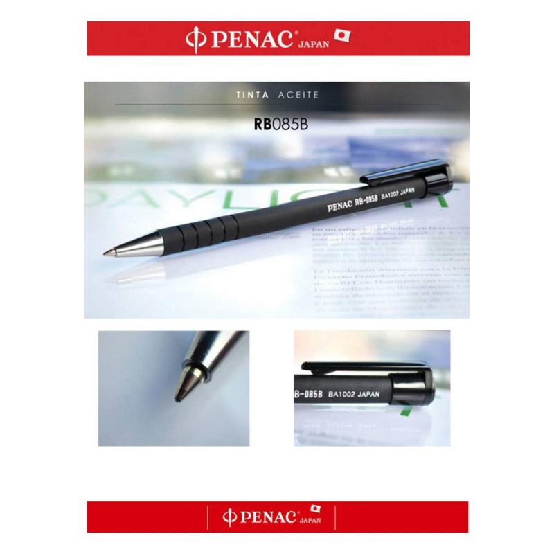 Ручка шариковая автомат. PENAC RB-085B BA 0,7мм,масл,син,BA1002-03F - фото 9