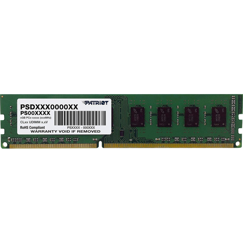 Модуль памяти Patriot DDR3 DIMM 4Gb 1333МГц CL9 (PSD34G13332) - фото 1