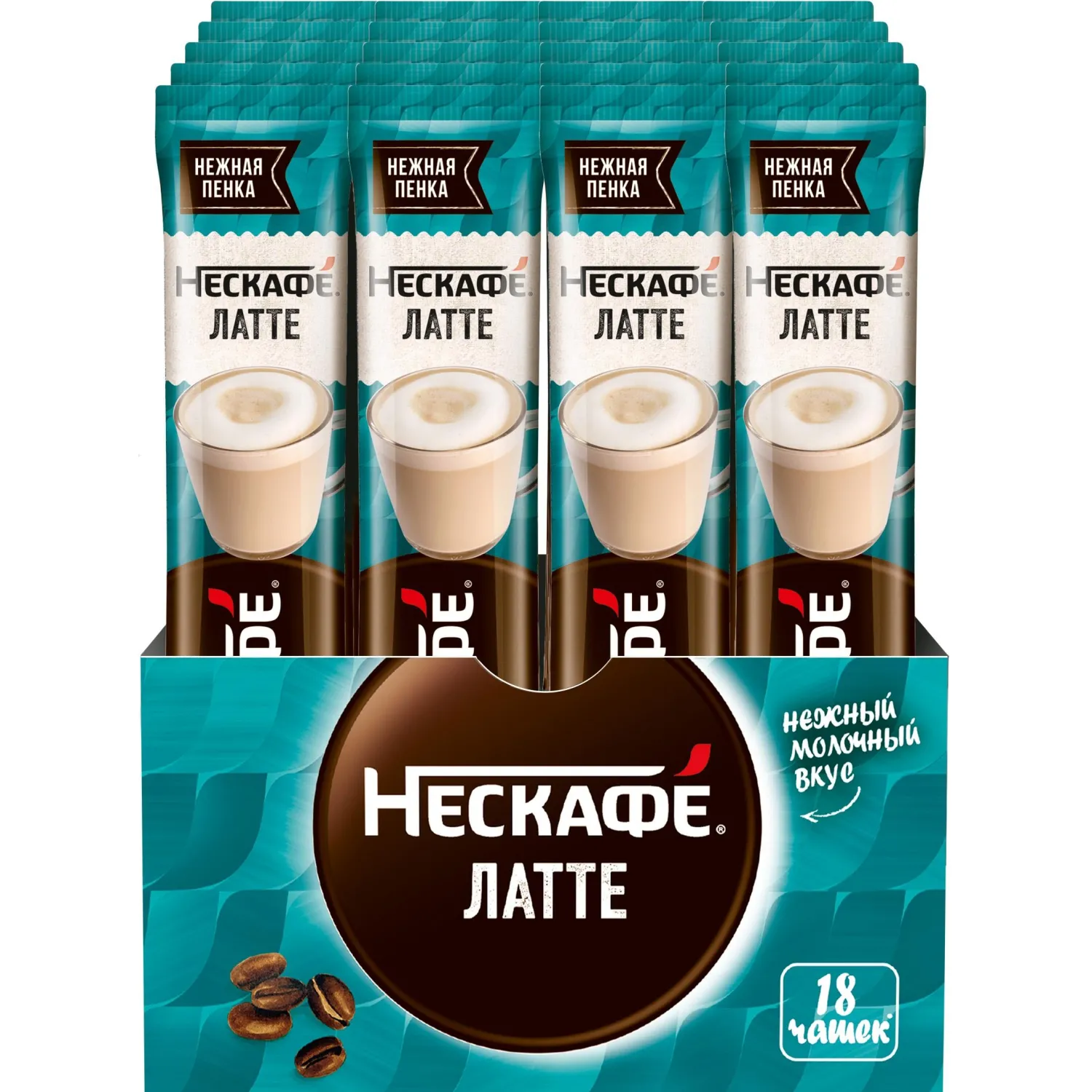 Кофе Nescafe Latte раств., шоу-бокс, 18гх18шт/уп - фото 2