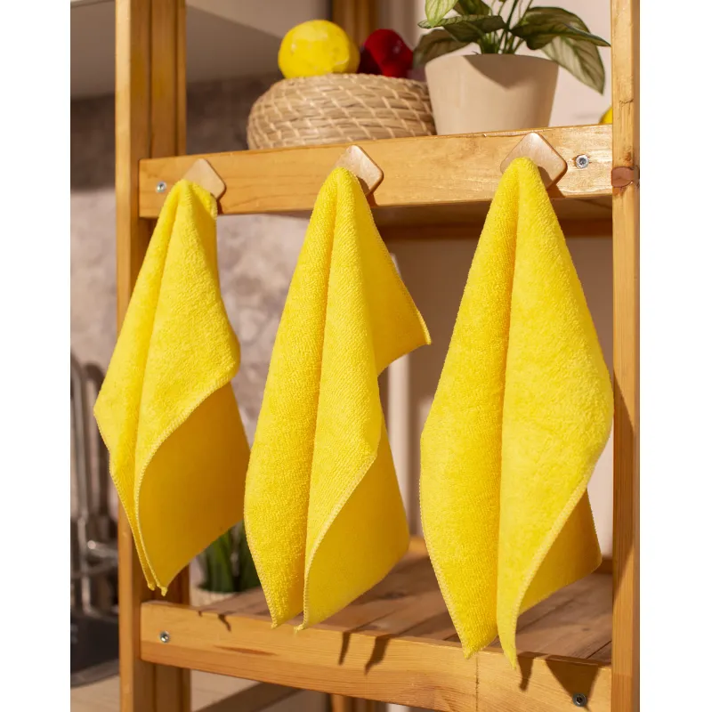 Салфетки хозяйственные Luscan Professional 300г/м2 30х30см 3шт/уп желтые - фото 6