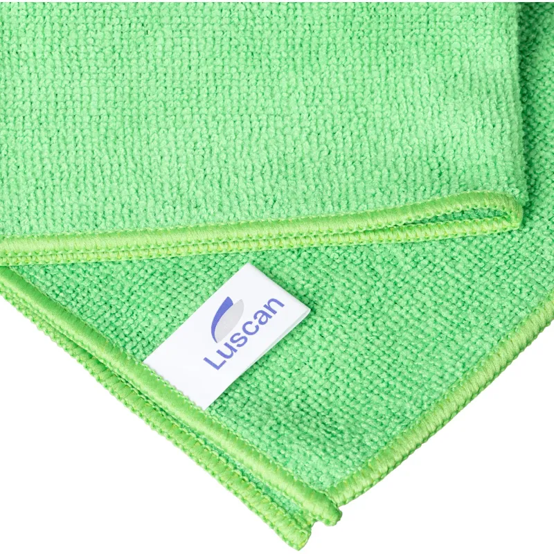 Салфетка хозяйственная Luscan из микрофибры универ 200г/м2 30х30см зеленая - фото 5