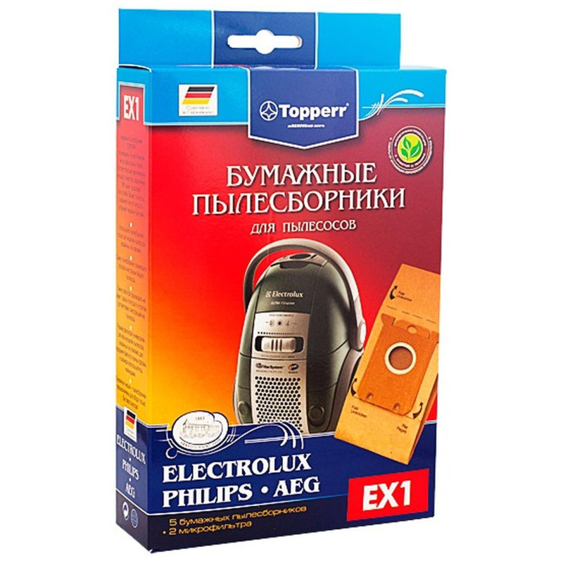 Пылесборник бумажный для пылесосов Topperr EX 1(5 шт.в ед.) - фото 2