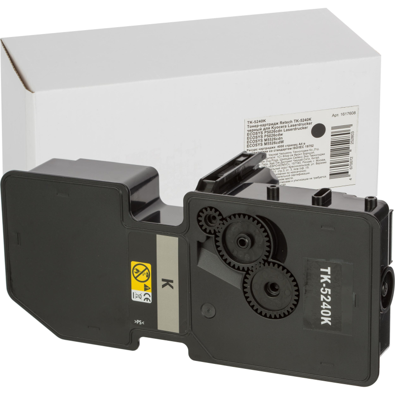 Тонер-картридж Retech TK-5240K чер. для Kyocera ECOSYS M5526 - фото 1