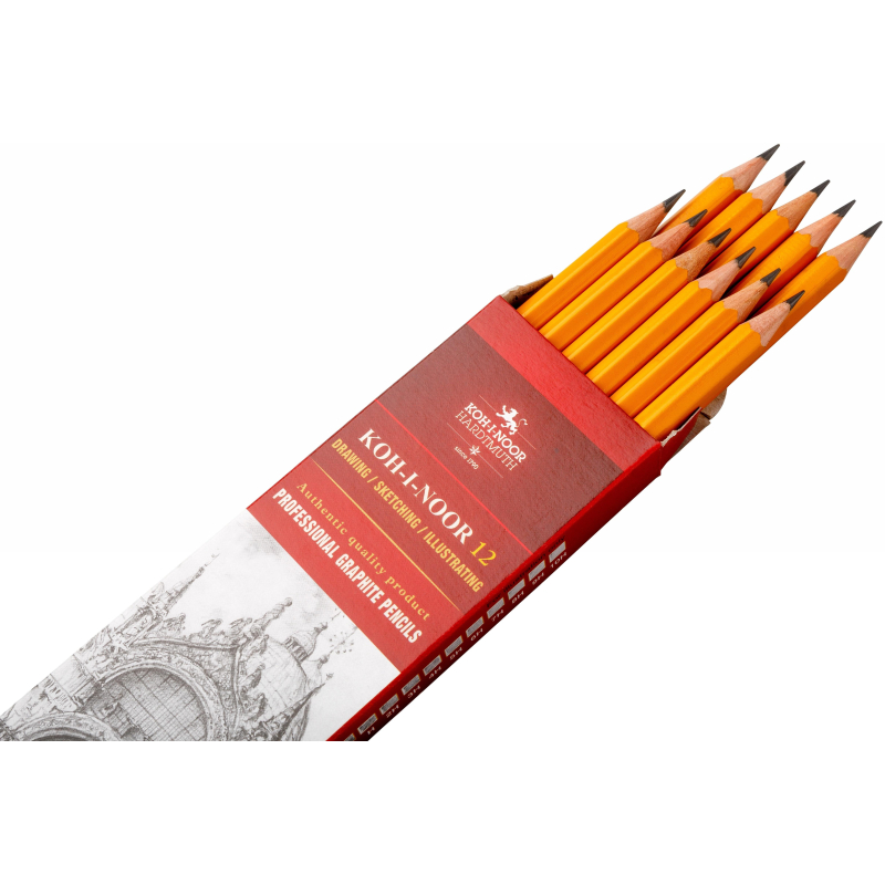 Карандаш чернографитный KOH-I-NOOR 1500/6B, б/ласт,  150006B01170RU - фото 3