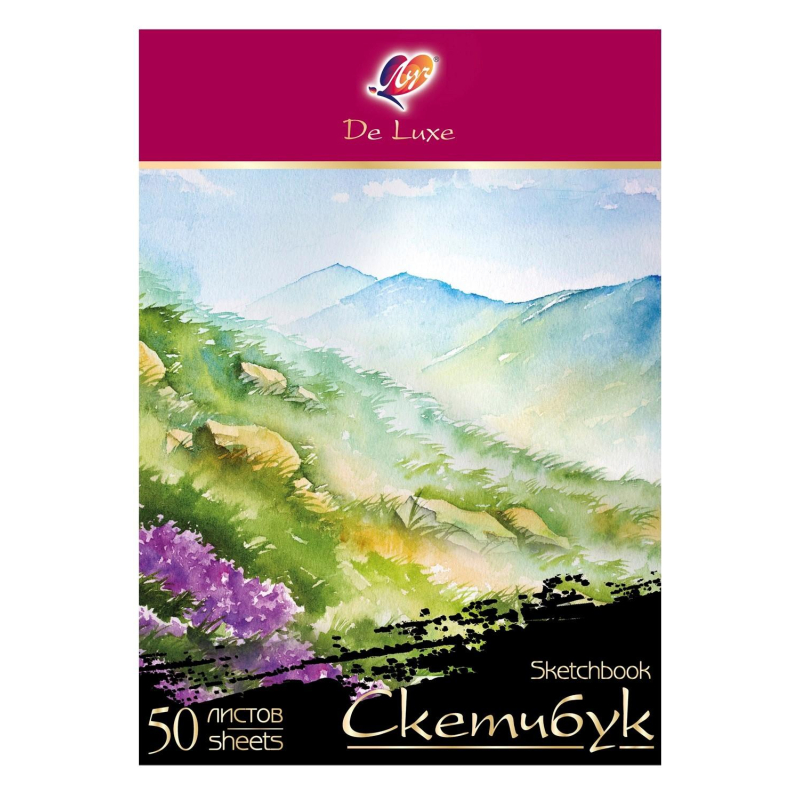 Скетчбук Луч De Luxe А5 50л 32С 2085-08 - фото 1