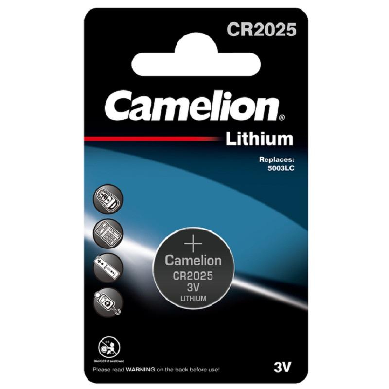 Батарейка Camelion CR2025 BL-1 (CR2025-BP1, литиевая,3V) - фото 1