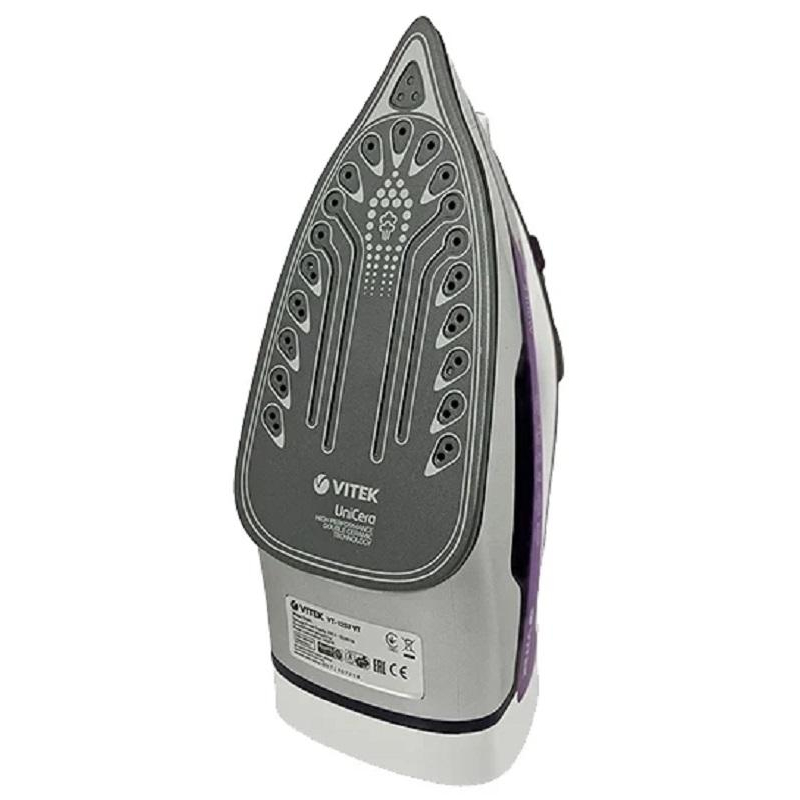 Утюг VITEK 1257-VT-02, мощность 2400 вт, материал подошвы UniCera - фото 4