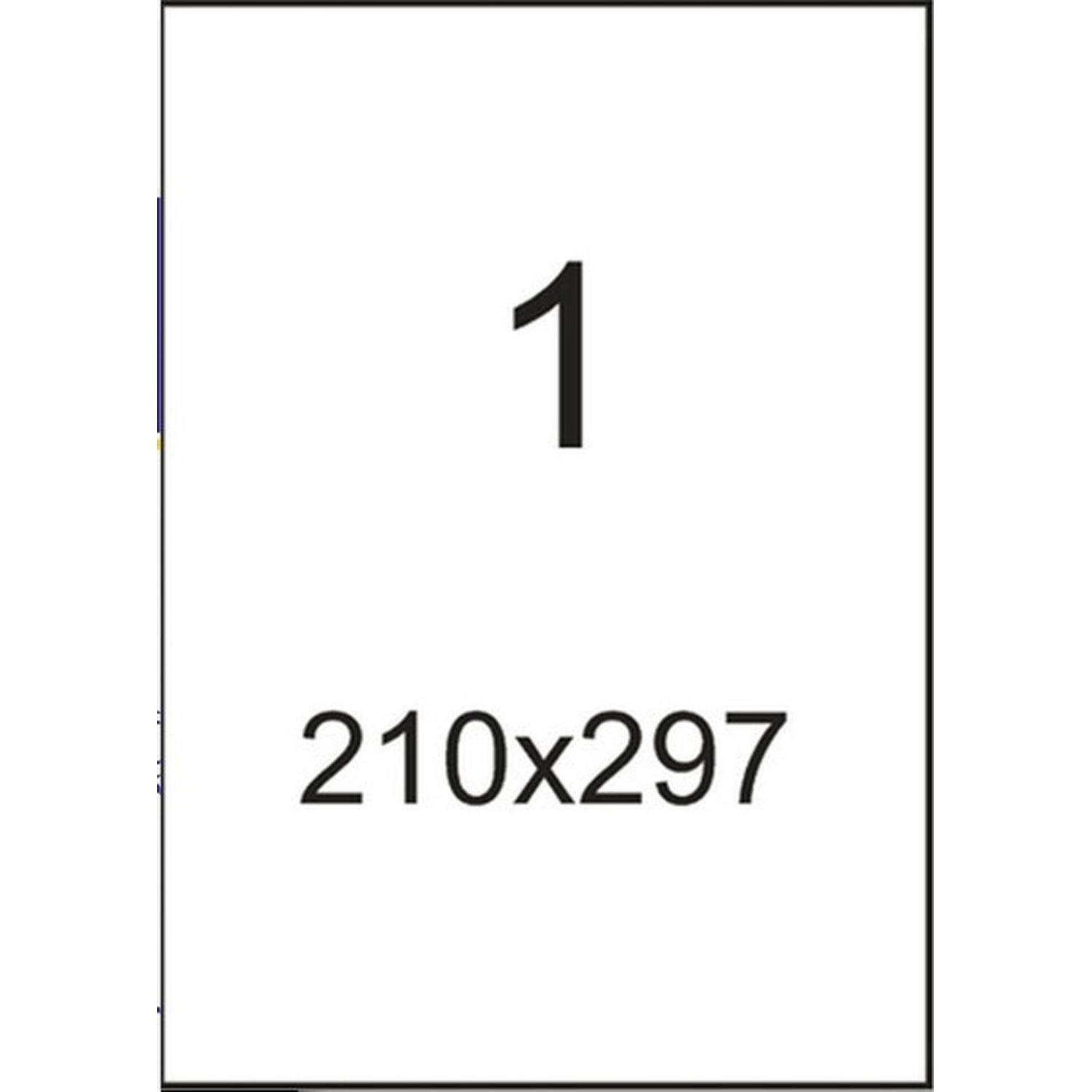 Этикетки самоклеящиеся кауч.к 210х297 белая (100л/уп) - фото 4
