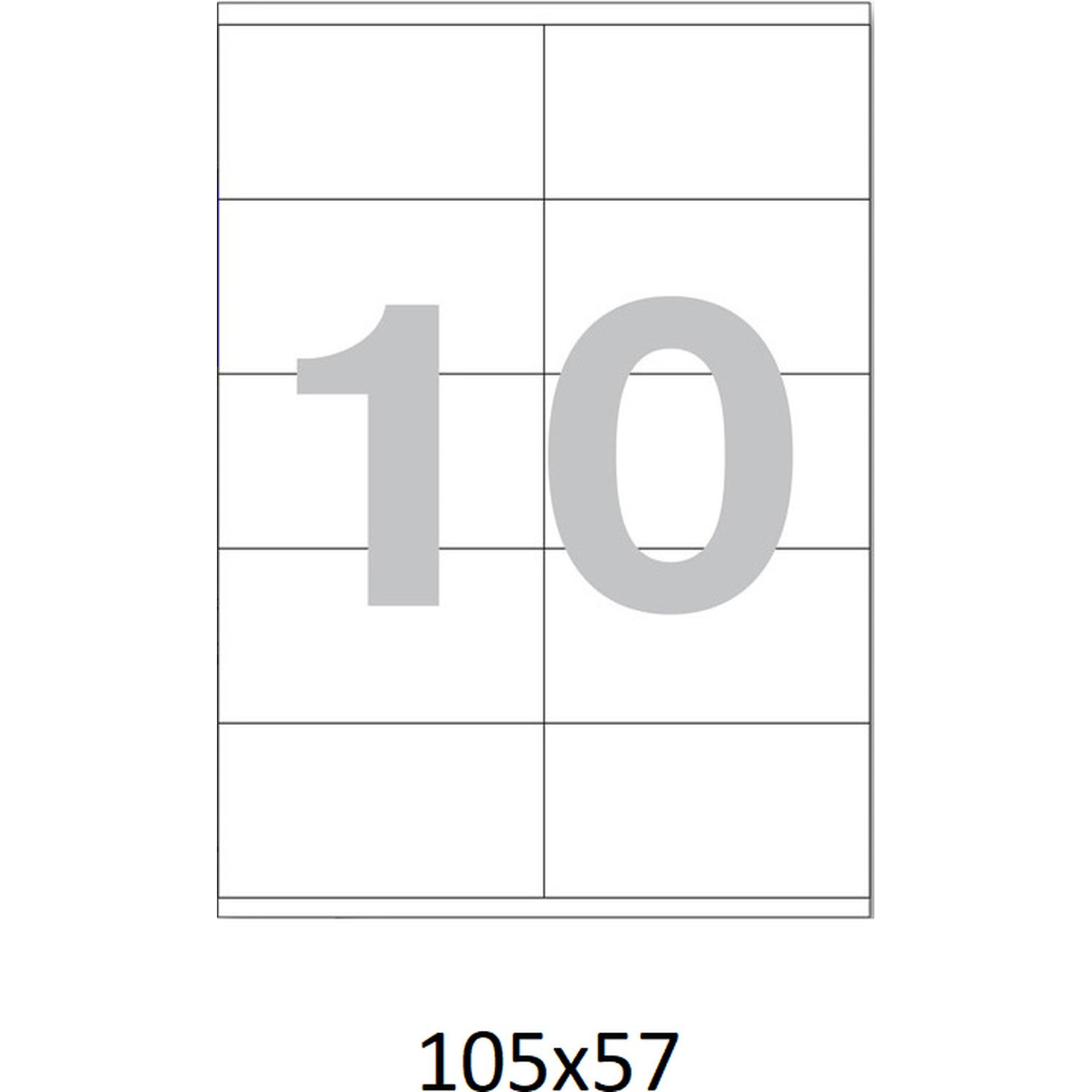Этикетки самоклеящиеся кауч.к 105х57 10шт/л А4(100л/уп) - фото 4