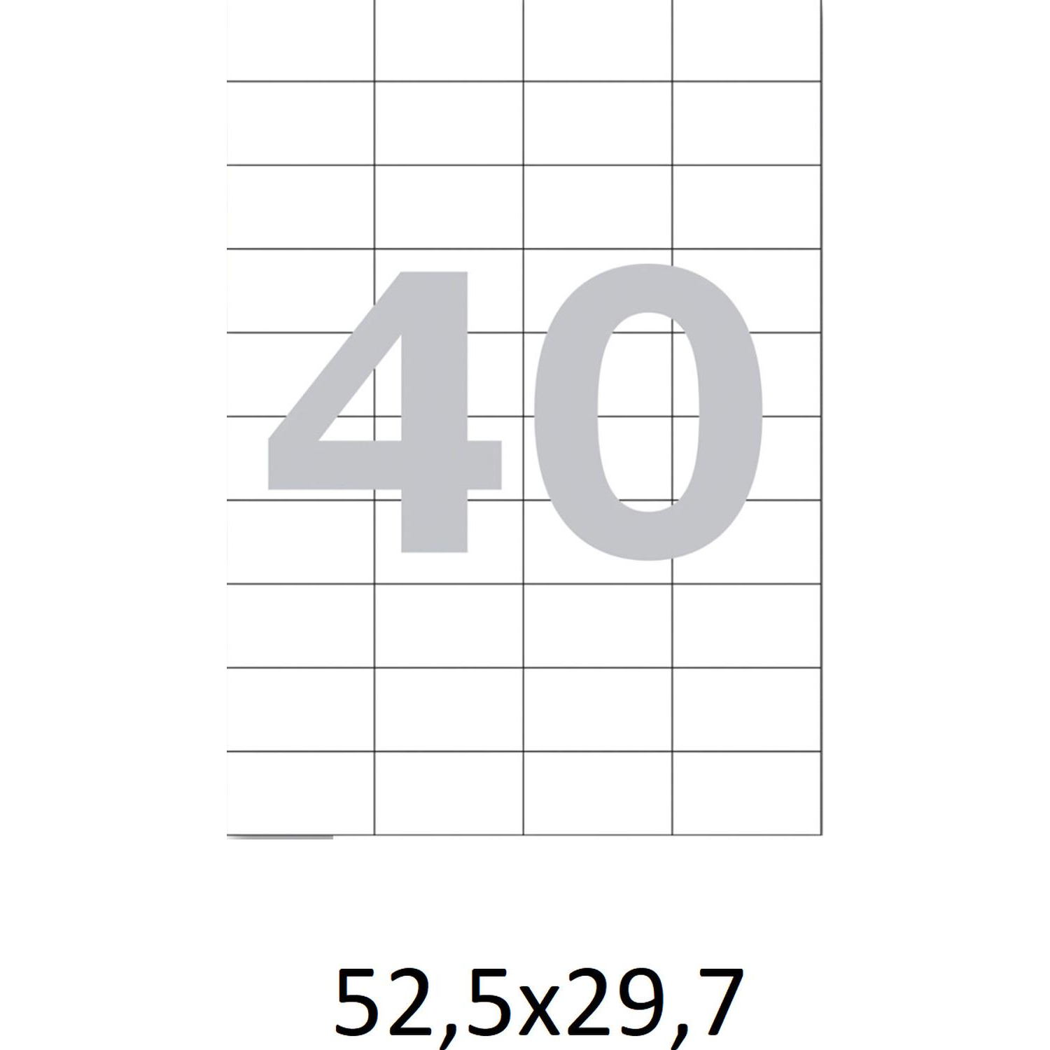 Этикетки самоклеящиеся кауч.к.52,5х29,7 40шт/л А4(100л/уп) - фото 4