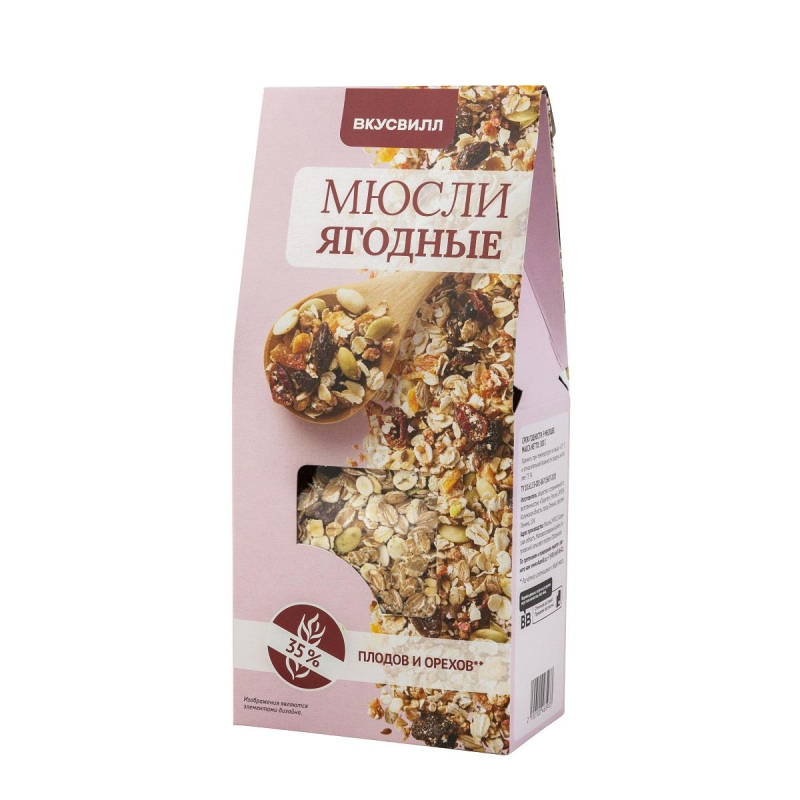 Мюсли Вкусвилл Ягодные, 300г - фото 2