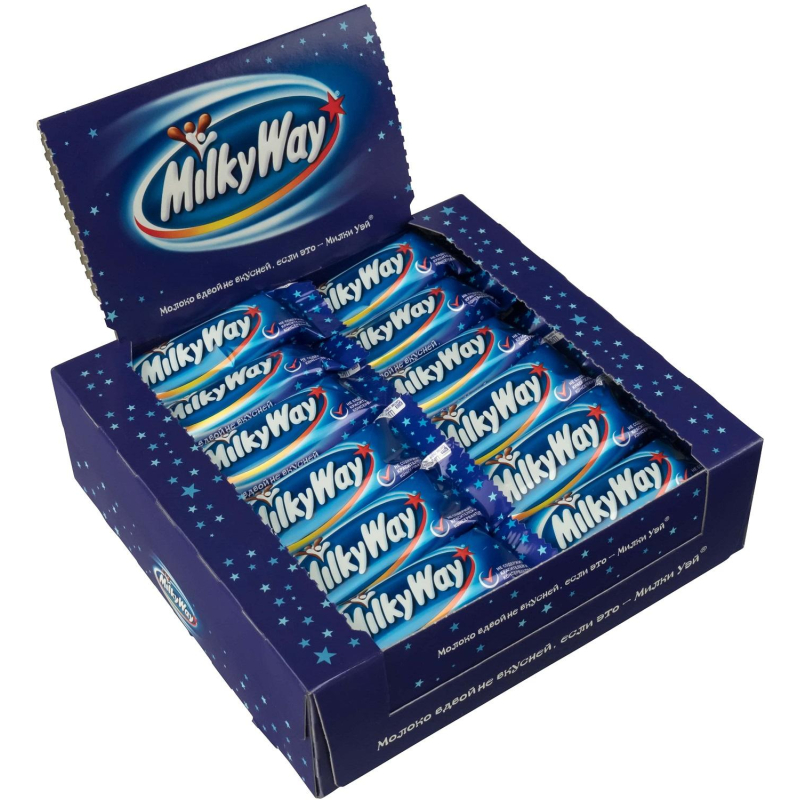 Шоколадный батончик Milky Way 26г, 36шт/уп - фото 1