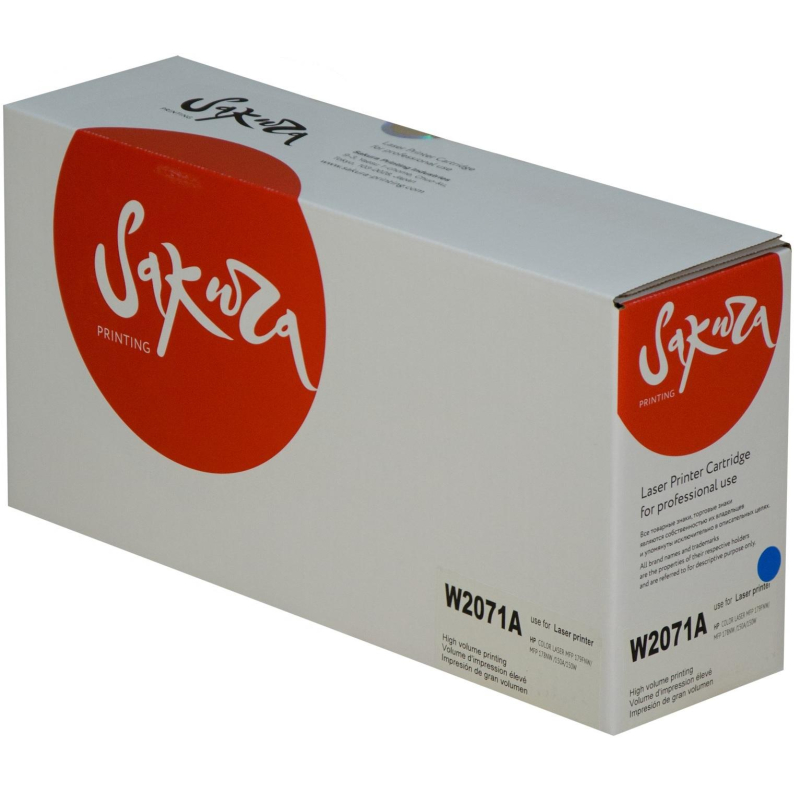 Картридж лазерный SAKURA W2071A гол. HP для 150/MFP 178/179 - фото 1
