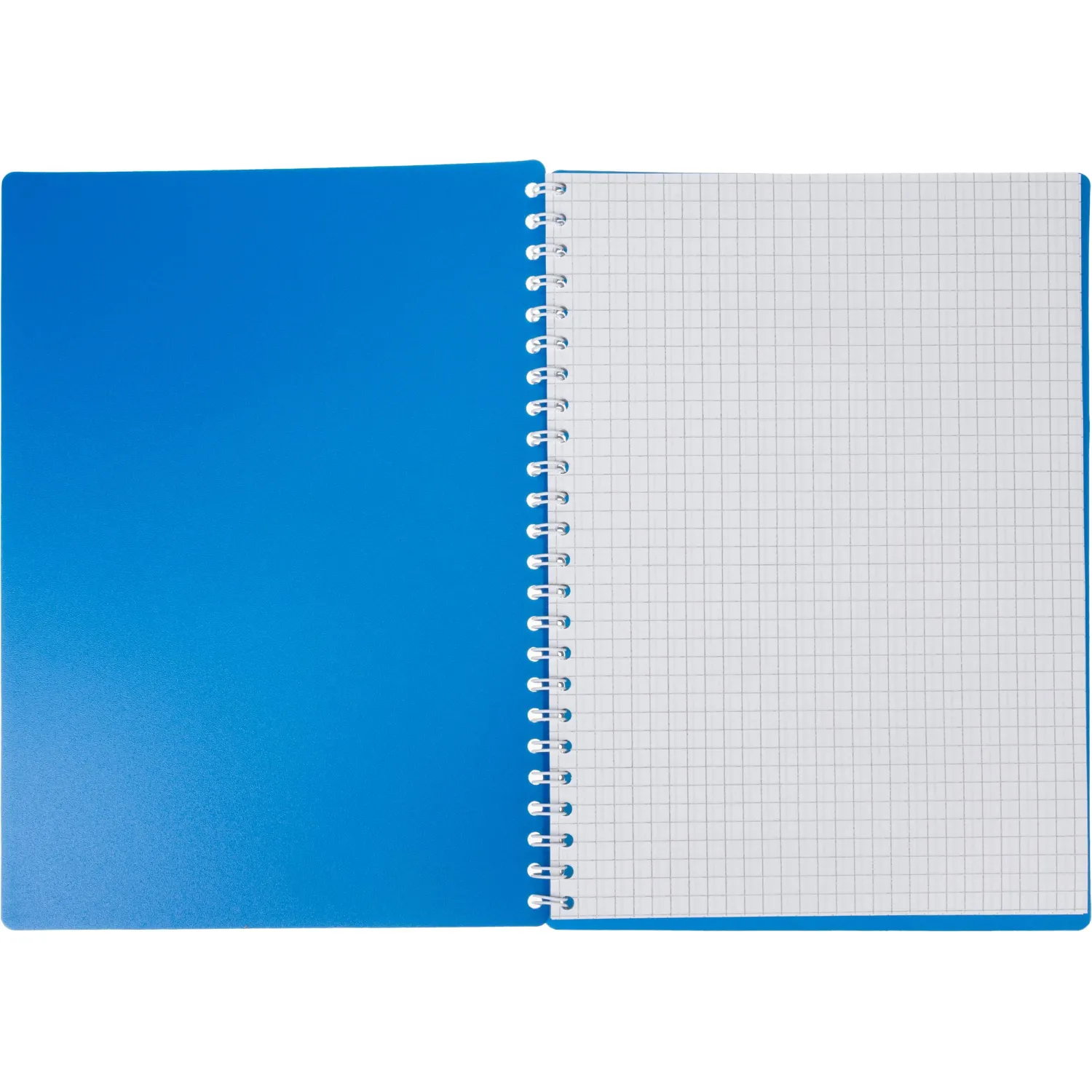 Бизнес-тетрадь А5 48л. Attache Economy, гребень,пласт.обл,синий, клетка - фото 5