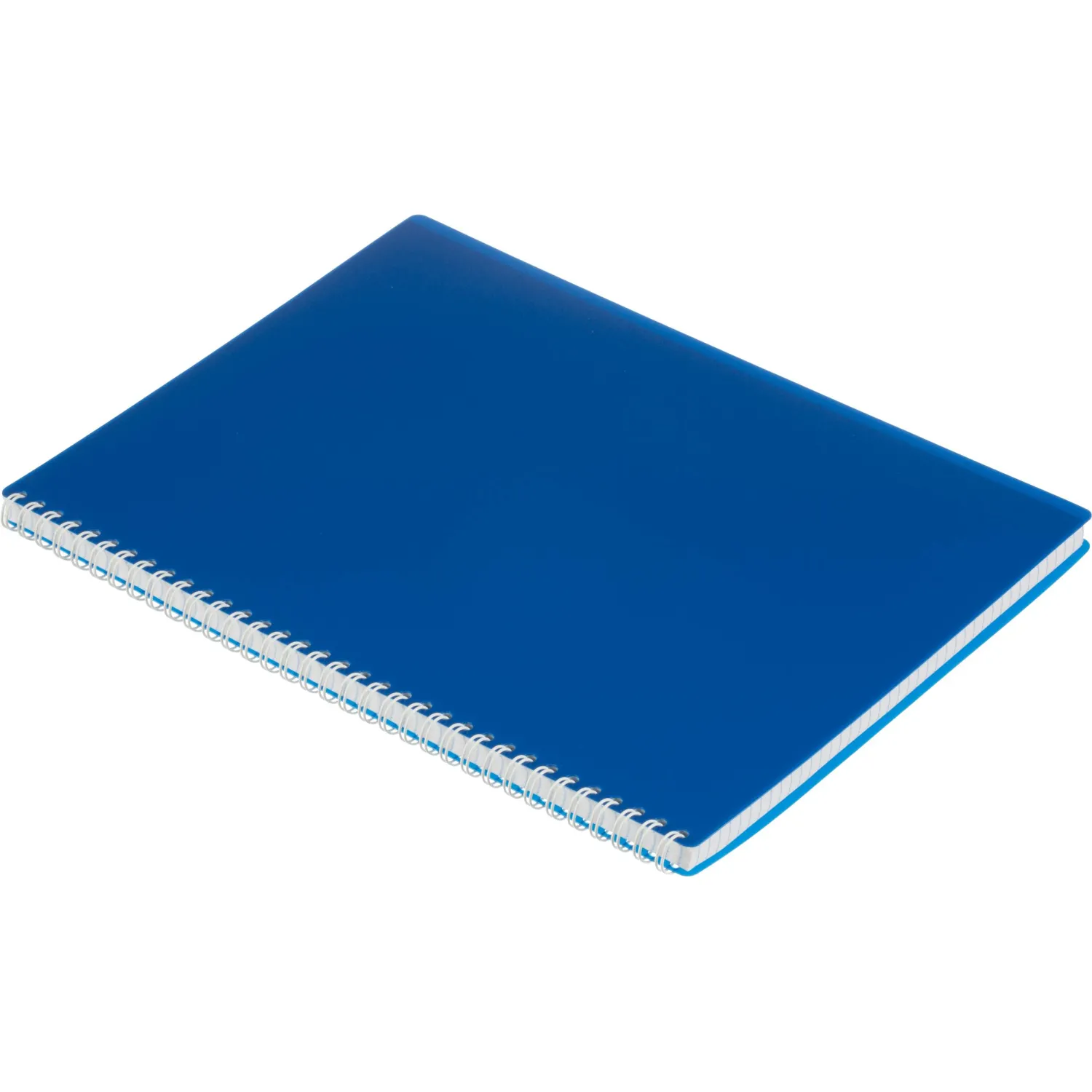 Бизнес-тетрадь А4 96л. Attache Economy, гребень,пласт.обл,синий, клетка - фото 4