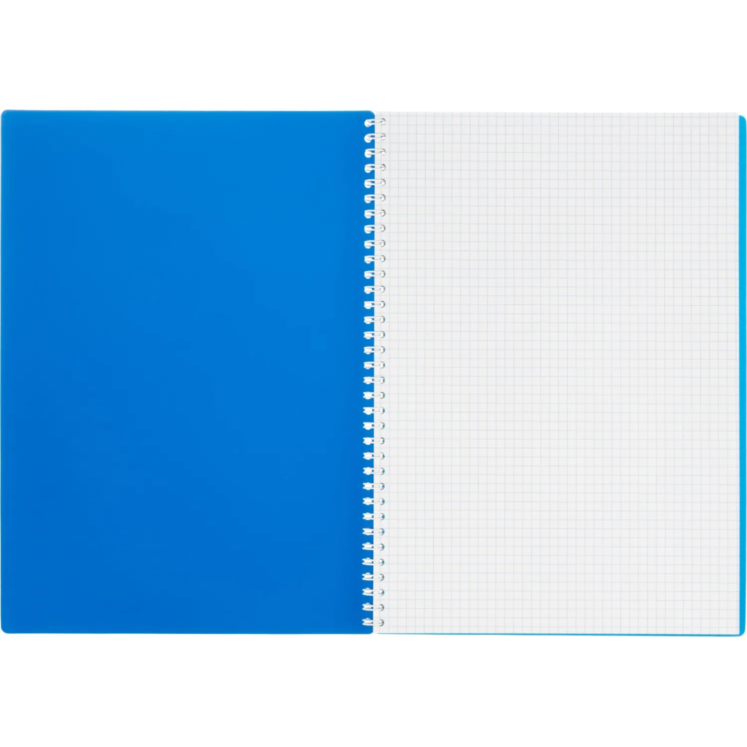 Бизнес-тетрадь А4 96л. Attache Economy, гребень,пласт.обл,синий, клетка - фото 5