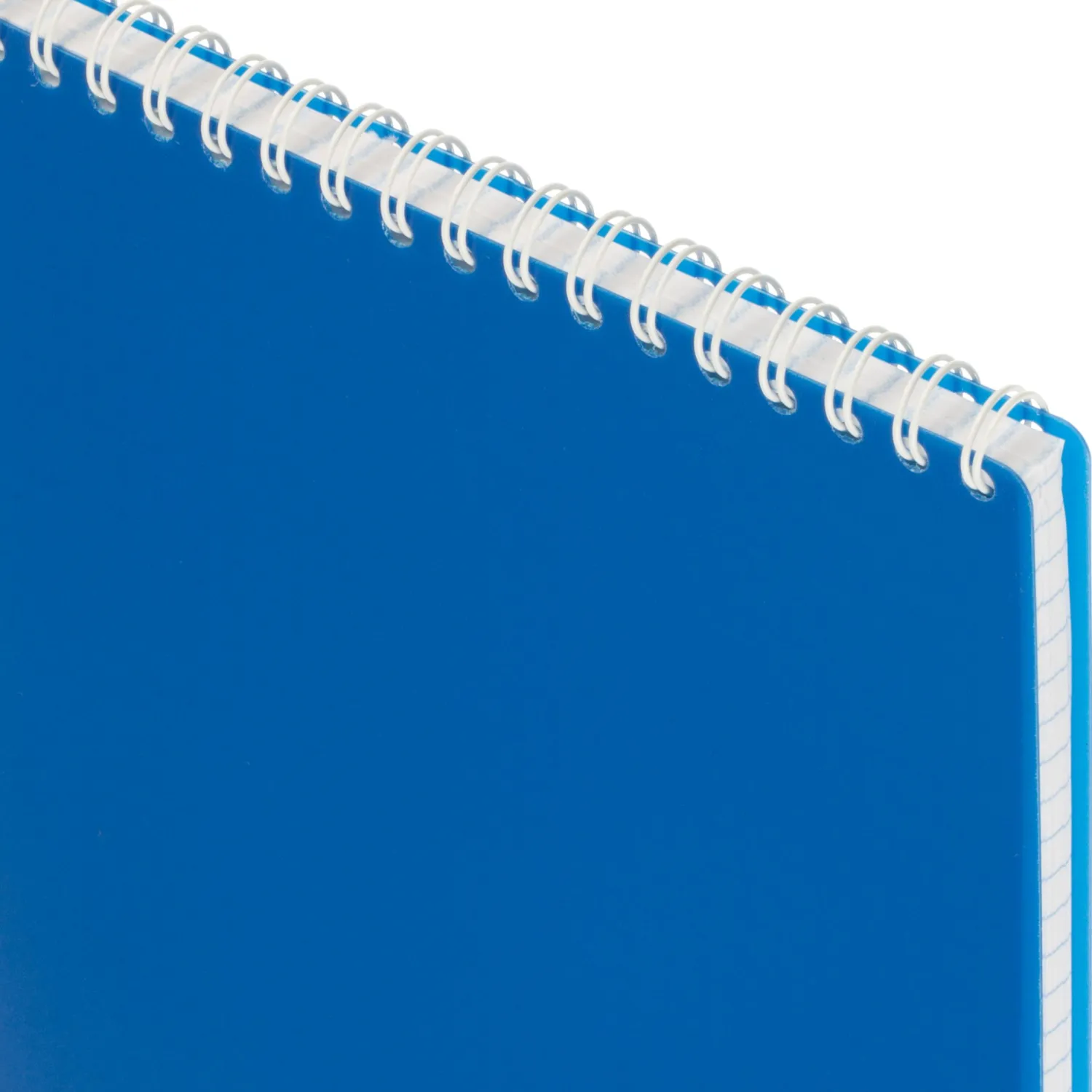 Блокнот А5 80 л. Attache Economy, мет.гребень,пласт.обл,синий, клетка - фото 3