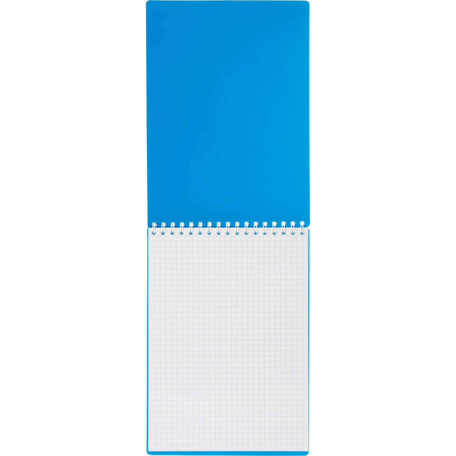 Блокнот А5 80 л. Attache Economy, мет.гребень,пласт.обл,синий, клетка - фото 5