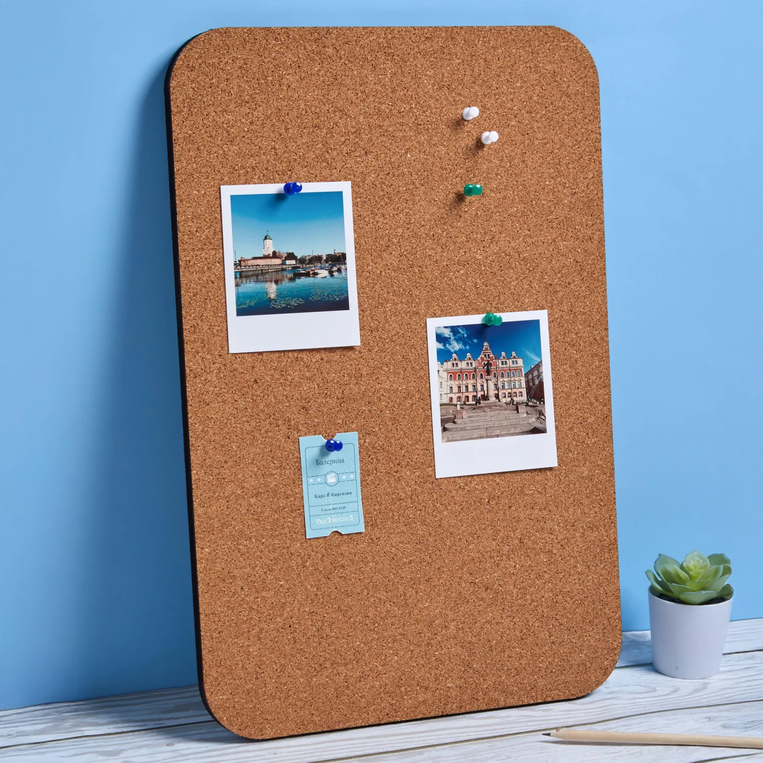 Доска пробковая 30х45 Attache без рамы 08020 - фото 4