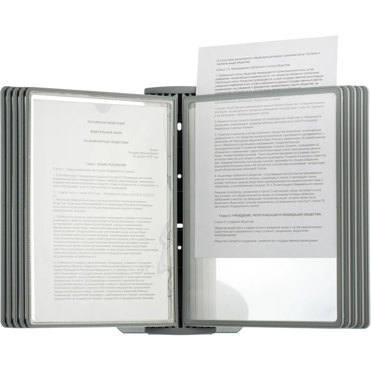 Демосистема настольная ProМega А4 10 панелей серый цвет 04200 - фото 3