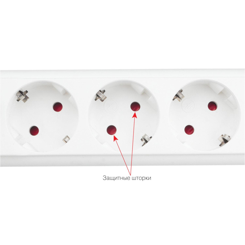 Сетевой фильтр Power Cube PRO, белый, 5м, 6р, 16А (3x1,5мм2)(SPL6-16-P-5М) - фото 4