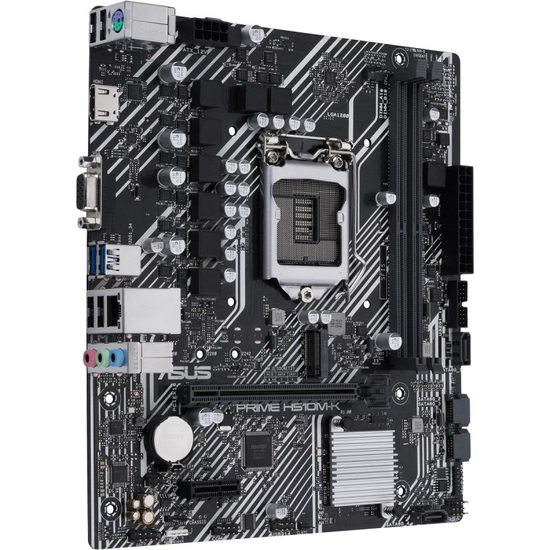 Материнская плата Asus PRIME H510M-K s1200 2xDDR4 mATX VGA+HDMI - фото 2